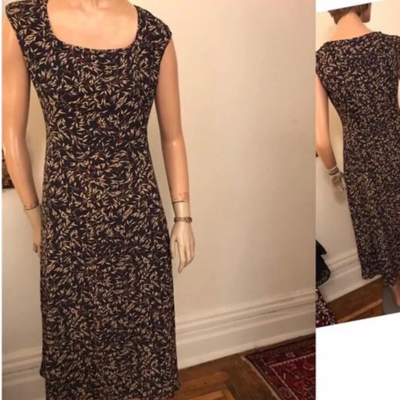 Sydney Dress in Navy Bamboo Cotton